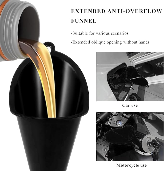 2 PCS Oil Funnel, Automotive Use Funnels - Image 5