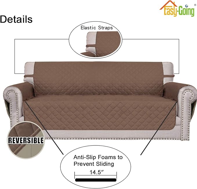 Easy-Going Chair Sofa Slipcover Reversible Sofa Cover Water Resistant Couch - Image 3