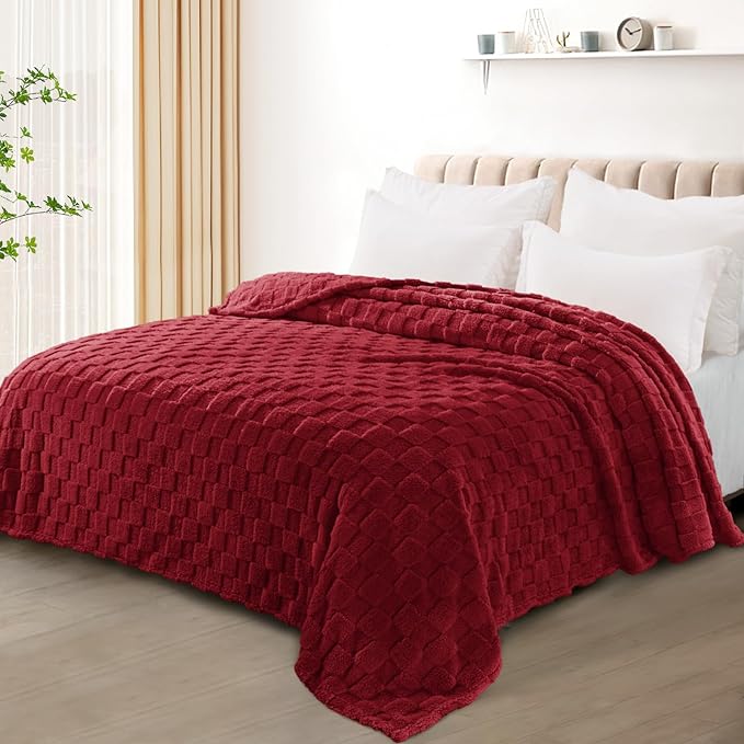 Exclusivo Mezcla Queen Size Flannel Fleece Blanket, Super Soft and Warm - Image 2