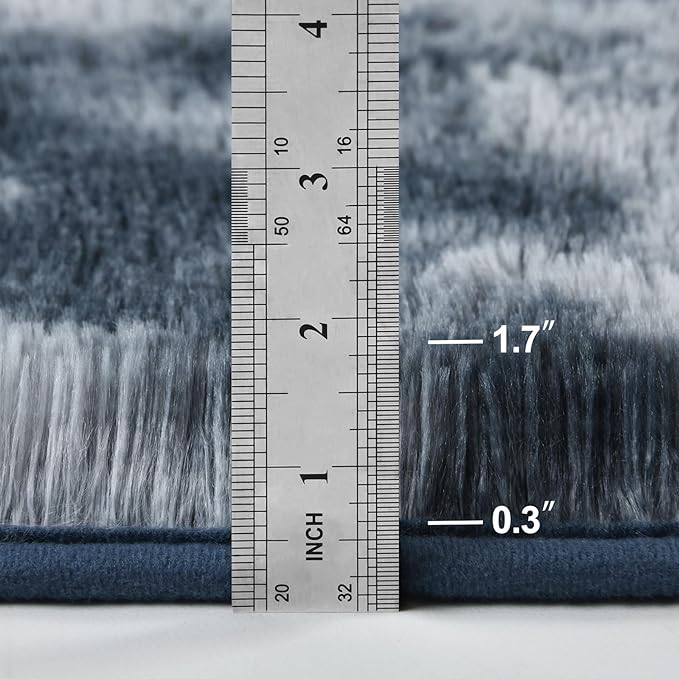 Deerhoo Large Shag Area Rugs 5 x 8, Tie-Dyed Plush Fuzzy Rugs - Image 2