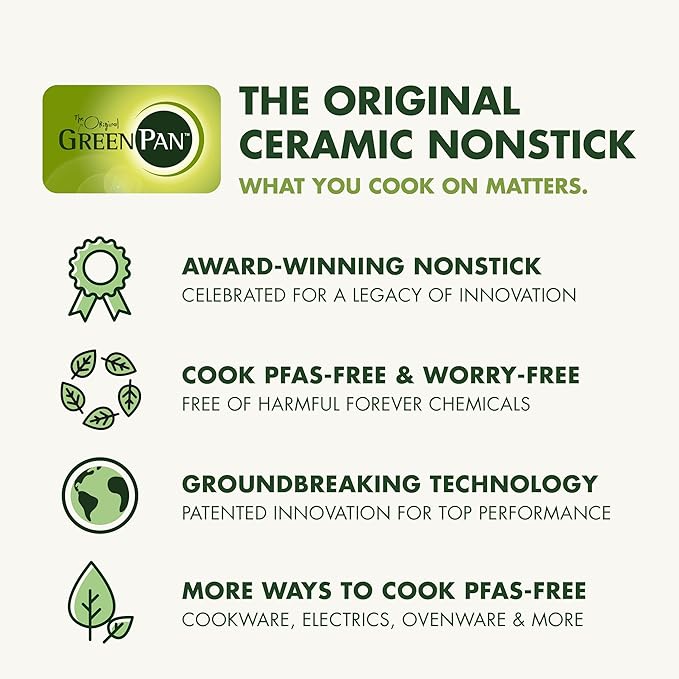 GreenPan Hybrid 9.5” & 11” Nonstick Stainless Steel Frying Pan Set, APEX - Image 10