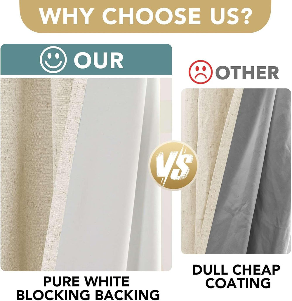 H.VERSAILTEX 100% Blackout Curtains for Bedroom Thermal Insulated POLYESTER,A...