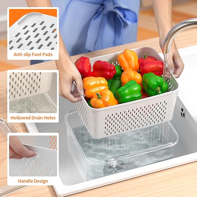 5 PCS Large Fruit Storage Containers - Image 3