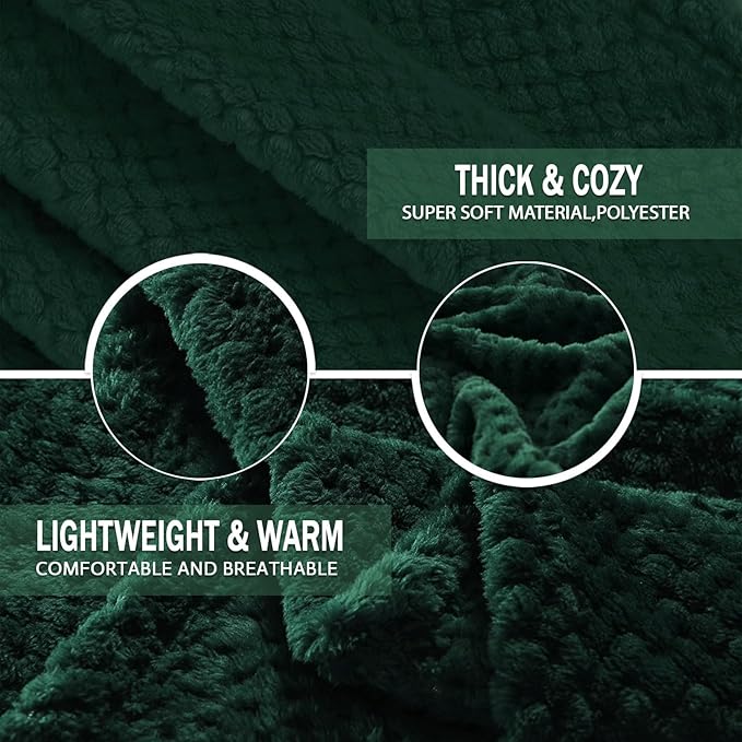 Exclusivo Mezcla Fleece Bed Blanket Twin Size, Super Soft and Warm Blankets - Image 6