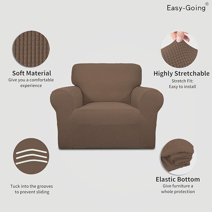 Easy-Going Stretch Chair Sofa Slipcover 1-Piece Couch Sofa Cover Furniture - Image 3