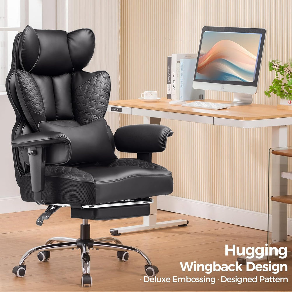 COMHOMA Big and Tall Office Chair Heavy Duty Wide Ergonomic Gaming Chair with...
