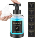 Luxspire Foaming Soap Dispenser, Glass Foam Pump Soap Dispenser, Non-Slip Hand by Luxspire