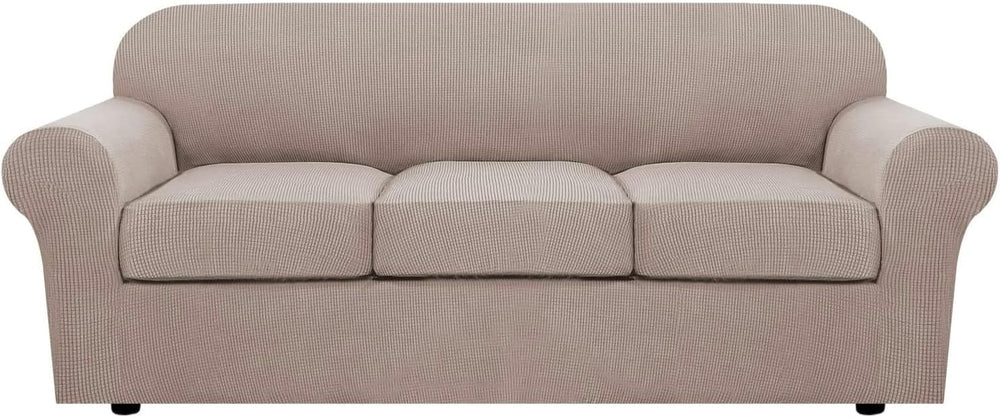 H.VERSAILTEX 4 Piece Stretch Sofa Covers for 3 Cushion Couch Covers for Livin...