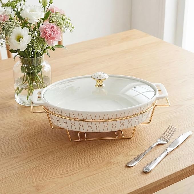 11" x 7.5" Ceramic Oval Casserole Dish - Image 4