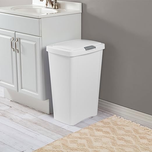 Sterilite 13 Gallon TouchTop Wastebasket Trash Can Garbage Recycle Bin