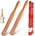 2pcs Wood Spurtle for Sourdough Starter, Reaching Bottom of Jar, Dough Whisk by Unknown