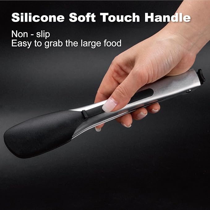Stainless Steel Heat Resistant Kitchen Tongs - Image 5