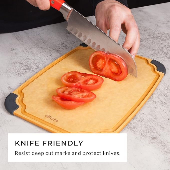 Elihome Essential Series 3-in-1 Cutting Board Set, Knife Friendly, Dishwasher - Image 2