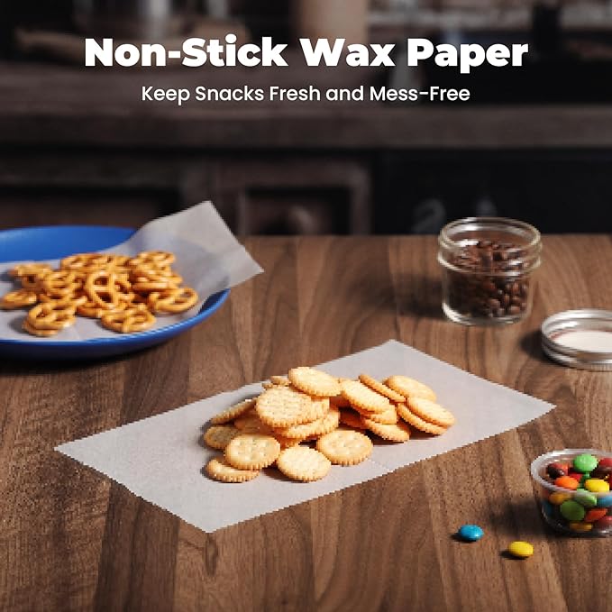 Fit Meal Prep 6 x 10.75" Wax Paper Sheets - Image 4