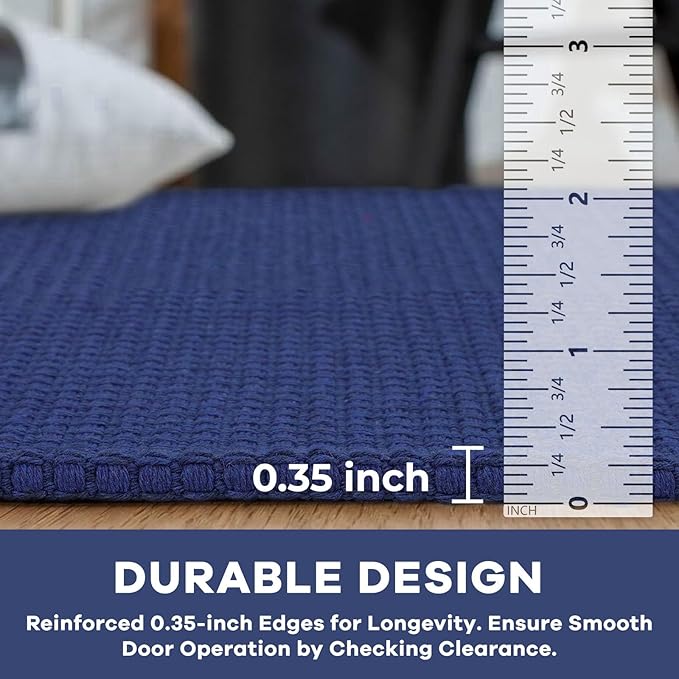 KOZYFLY Washable Area Rug 5x7 ft Rubber Backed Non Slip Rugs - Image 4