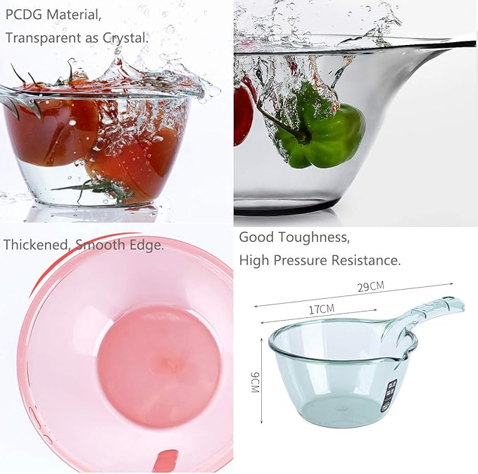 Plastic Water Ladle, Bath Ladle, Shower Bucket, Water Bath Scoop, Bathroom - Image 6