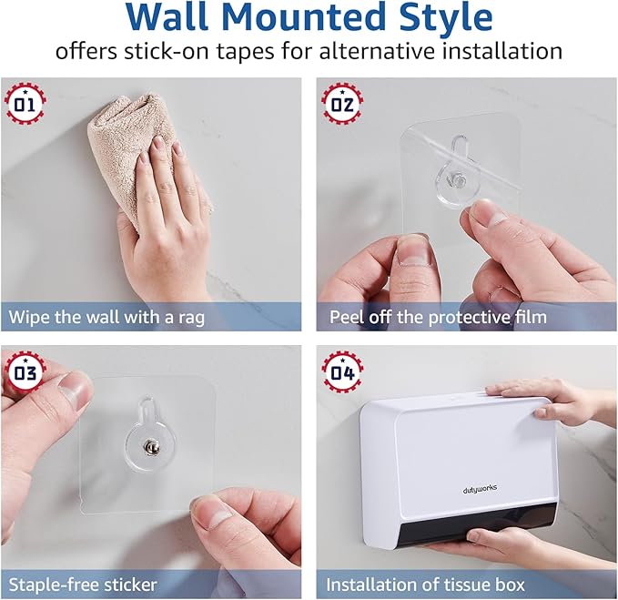 Paper Towel Dispenser Wall Mounted, Trifold/C Fold/Z Fold Paper Towel Holder - Image 5