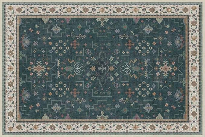 Dark Green 2x3 Door Mat Indoor Entrance Rug - Image 8