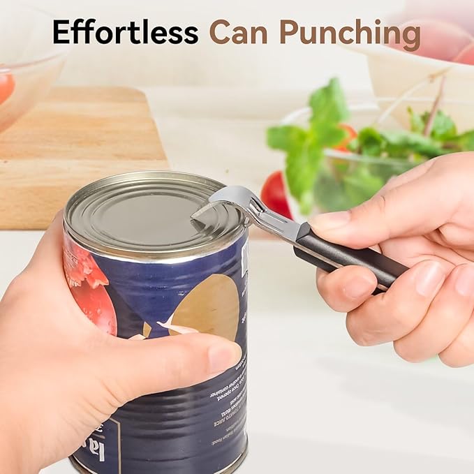 Anyongora 2-in-1 Can Punch Opener & Bottle Opener, Can Opener, Stainless Steel - Image 5