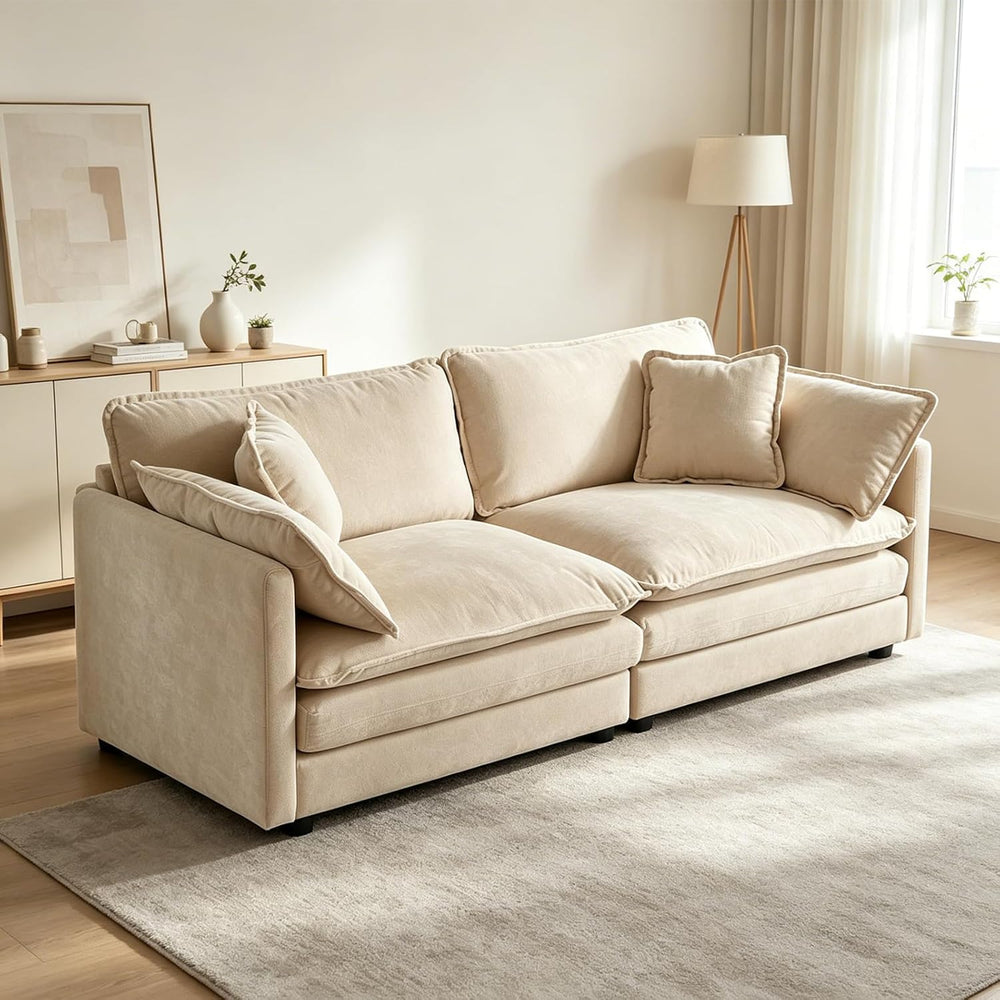 Cloud Loveseat Sofa Couch & Chair Set for Living Room