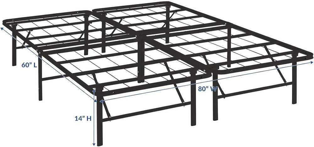 Modway MOD-5429 FBA_ Horizon Replaces Box Spring-Folding Metal Mattress Bed F...