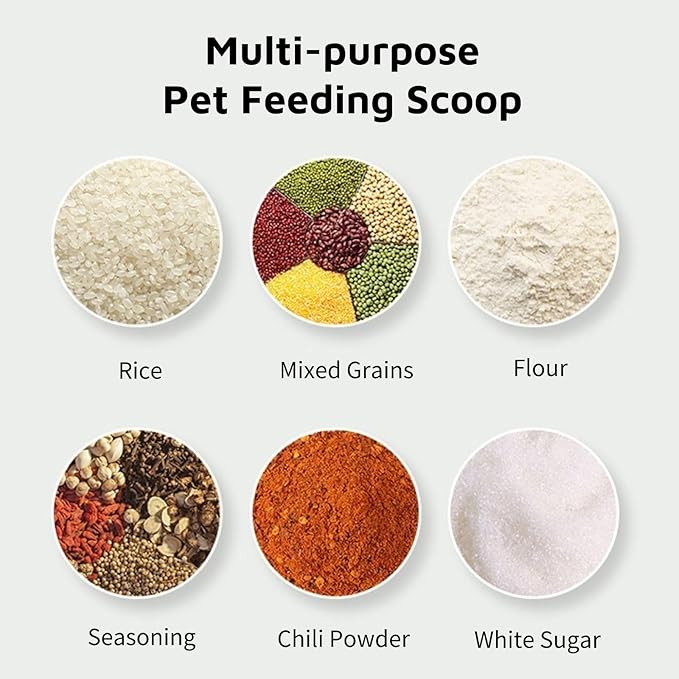 2 PACK 1 Cup Capacity Dog and Cat Plastic Pet Food Scoop - Image 8