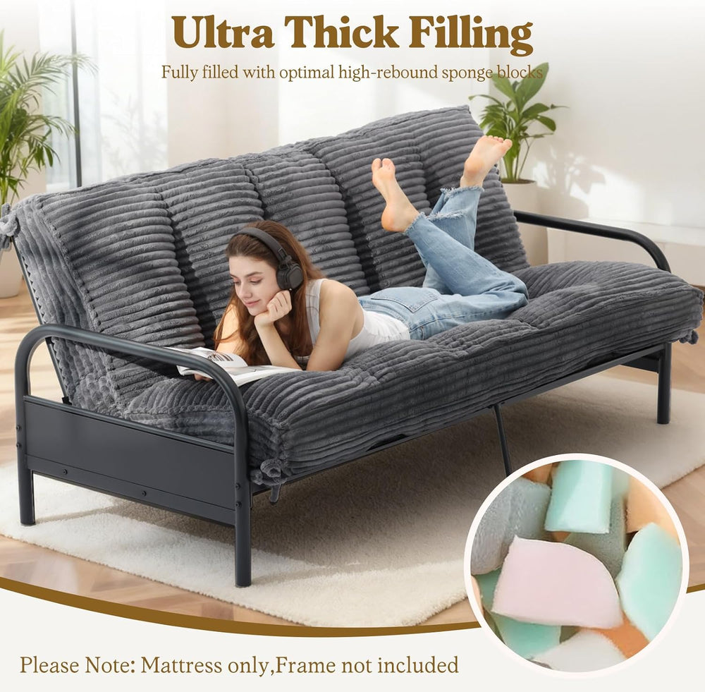 10" Futon Mattress Queen Size, Ultra Thick Futons Sofa Couch Bed Sleeper...