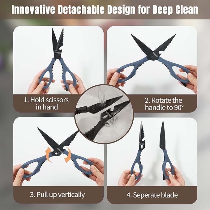 3-pack Kitchen Scissors All Purpose, Heavy Duty Kitchen Shears - Image 9