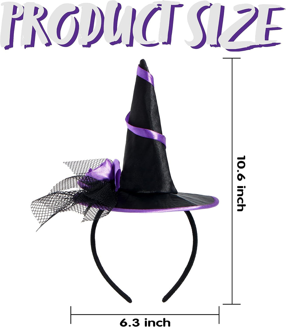 JOYIN 6 Pcs Halloween Headbands Pumpkin, Bat, Witch, Ghost, Witch Legs, Spide...