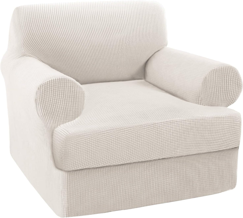 Turquoize T Cushion Chair Slipcover Armchair Slipcover for Living Room Stretc...