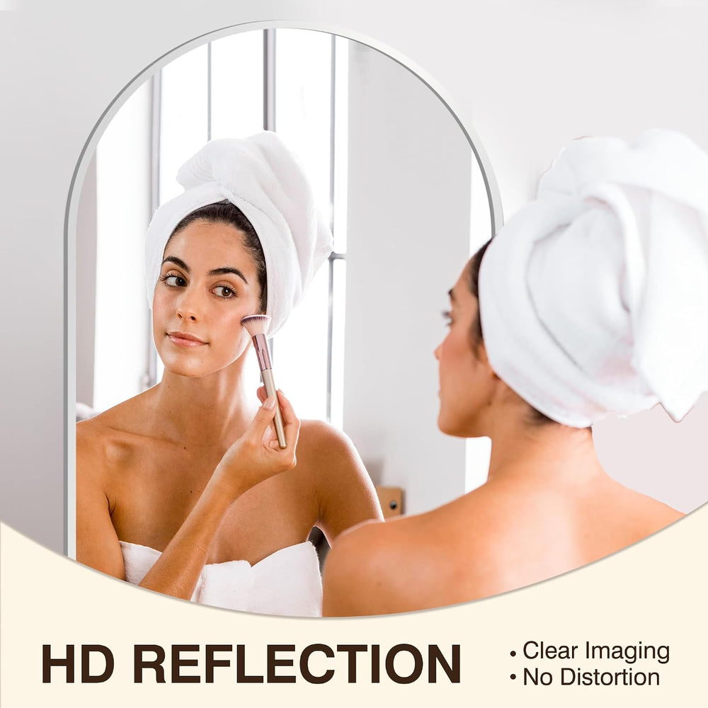 FICTOR 2 Pack 24" x 36" Arched Bathroom Vanity Mirror for Over Sink...
