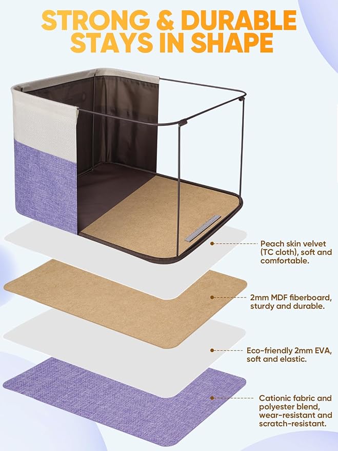 BALEINE 1 Pack Fabric Closet Storage Bins - Image 3