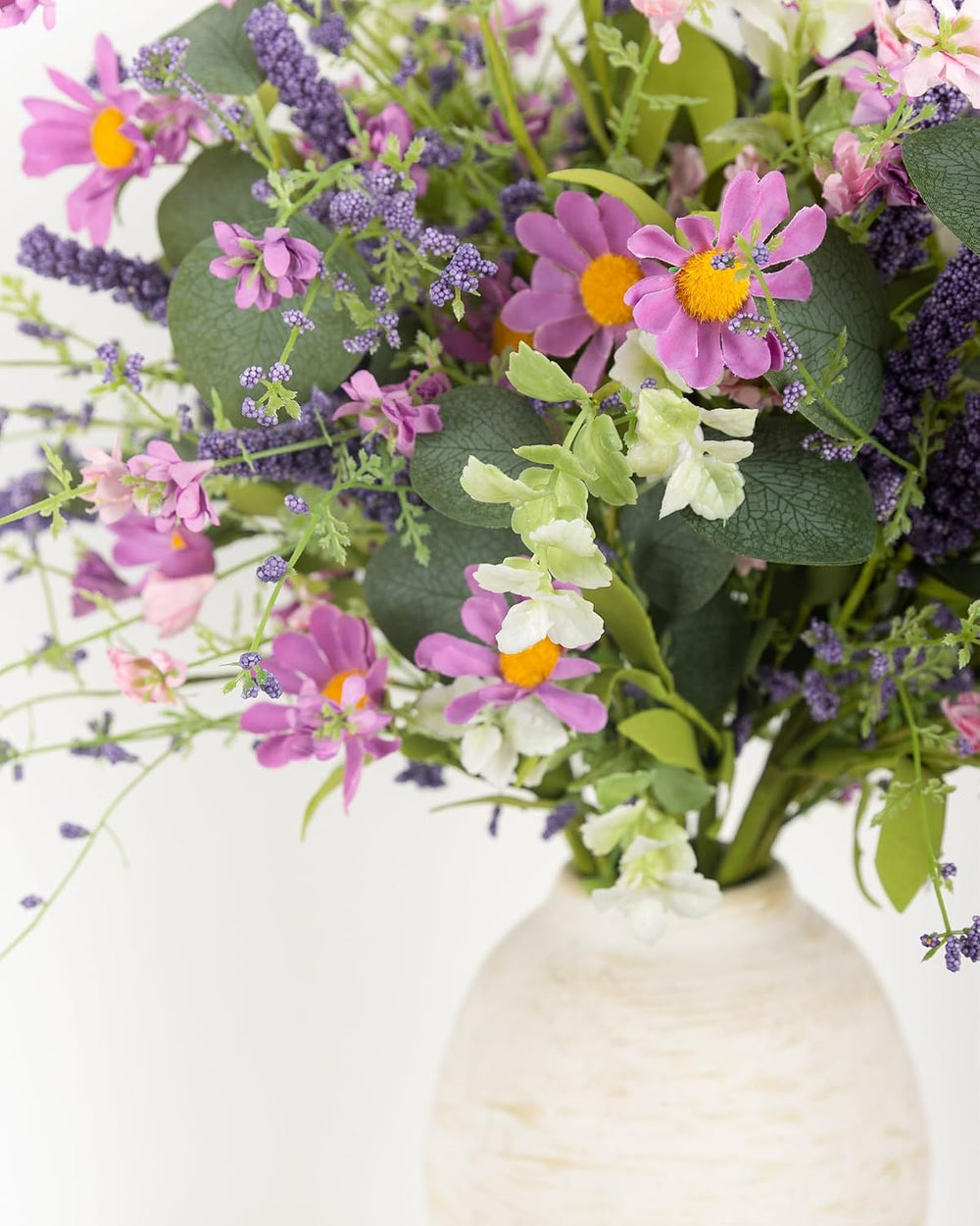 20" Artificial Flowers Bouquet for Vase Indoor, 6 stem Faux Silk Daisies...