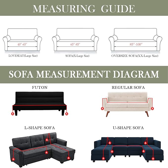 HANDONTIME Couch Cover, Sofa Covers, Sage Couch Cushion Cover Dog Furniture - Image 6