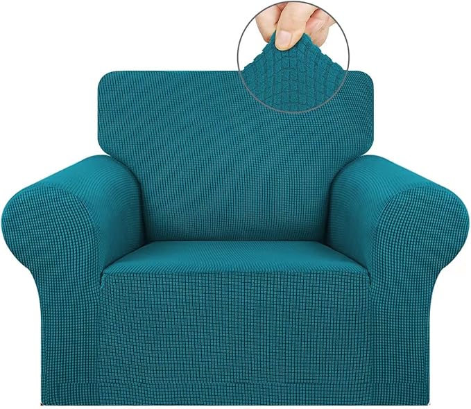 KEKUOU Stretch Single Sofa Slipcover 1 Piece Couch Sofa Cover Furniture by KEKUOU