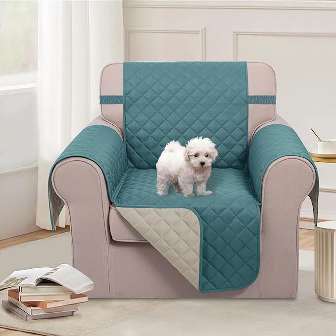 U-NICE HOME Reversible Oversized Chair Covers Quilted Water Repellent Pet - Image 2