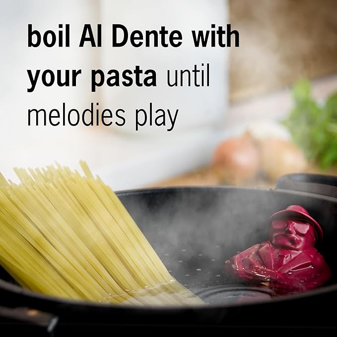 Al Dente Red – The Singing Floating Pasta Timer: Sings Different Tunes When