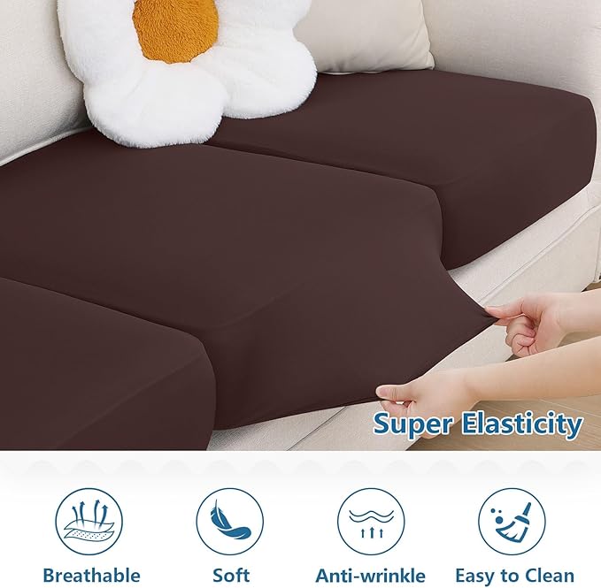 hyha Milk Silk Couch Cushion Covers - Image 5