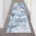 HEBE Hallway Runner Rug 2'x6' Washable Vintage Distressed Area Rugs Non Slip by HEBE