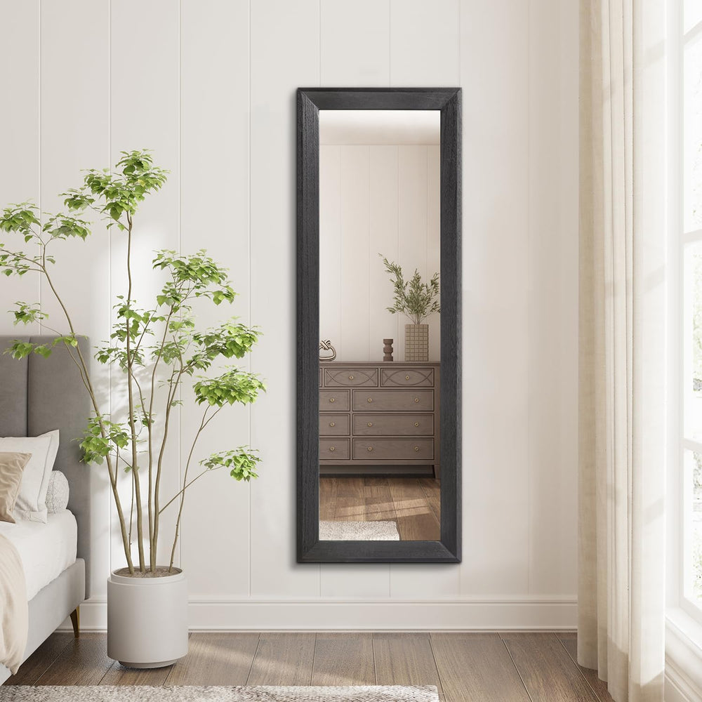 AAZZKANG Full Length Mirror Rectangle Wood Framed Large 43"x14"