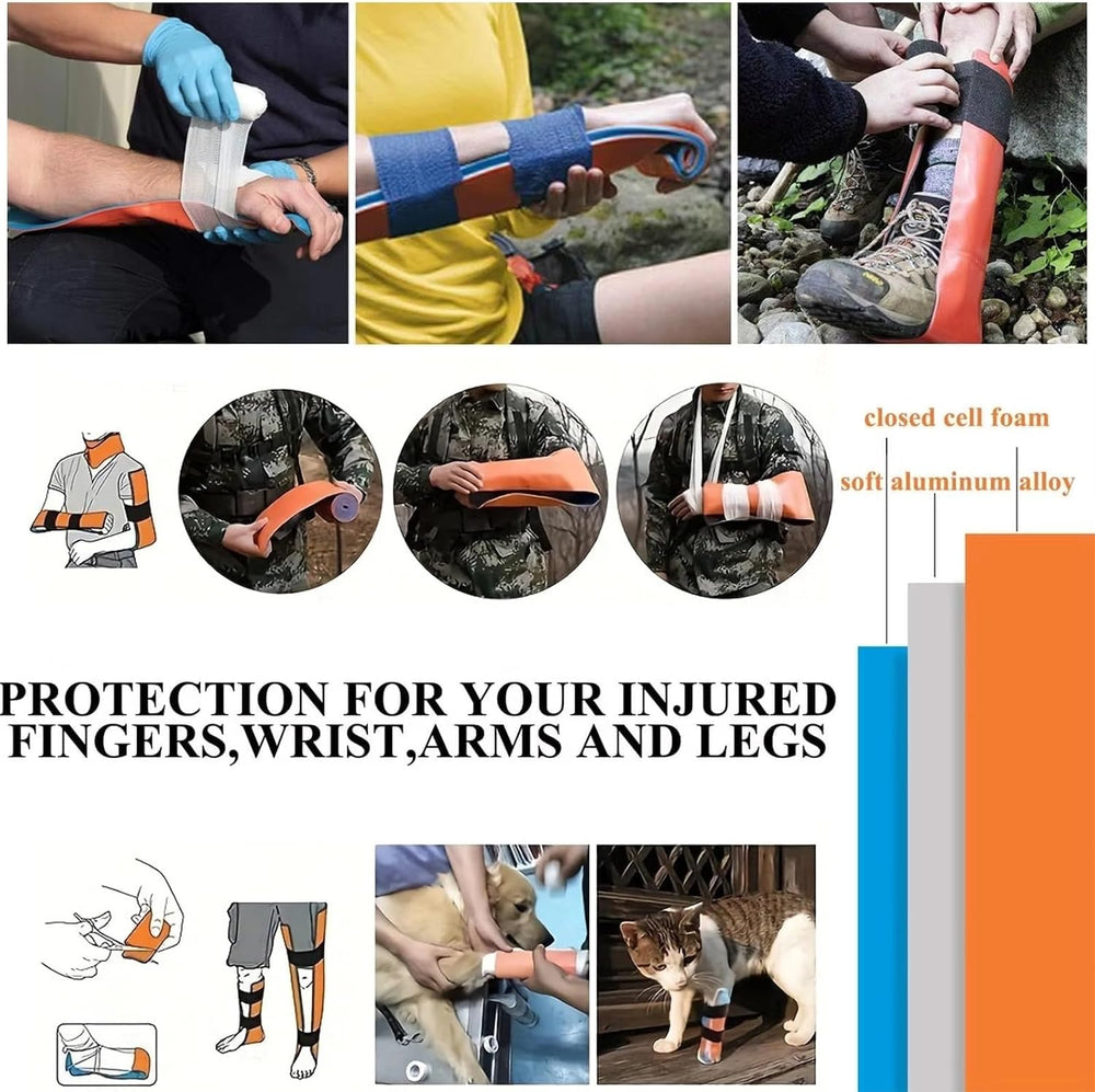 IFAK Trauma Kit with Emergency Compression Strap, 6-Inch Bandage, Splint, Out...