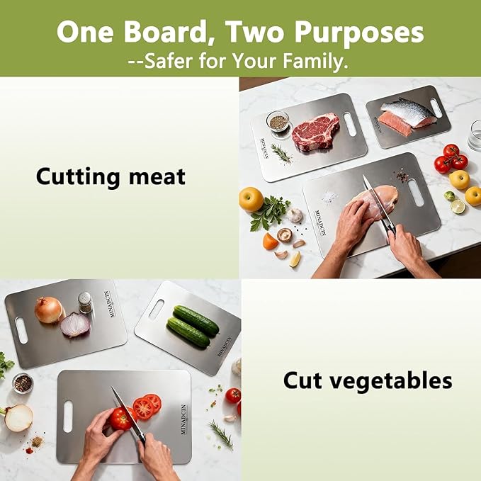 Titanium Cutting Boards For Kitchen, 100% Pure Cut Titanium Cutting Board - Image 5
