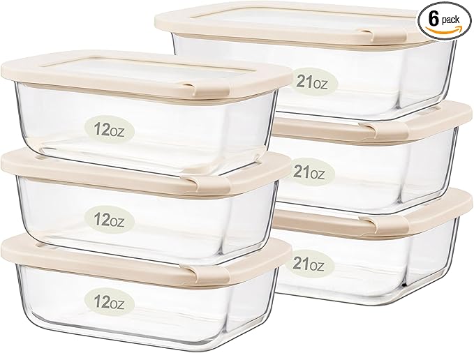 Urban Green Glass Food Storage Containers by LiveaLifeEasierandGreener