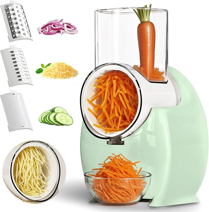 Electric Cheese Grater for Block Cheese - 3 in 1 Rotary Cheese Grater Electric by Unknown