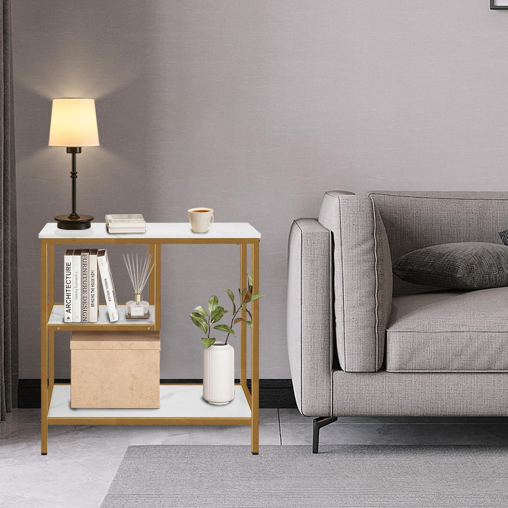 AT-VALY 3-Tier End Table,Nightstand for Living Room, Bedroom, Office, Bathroo...