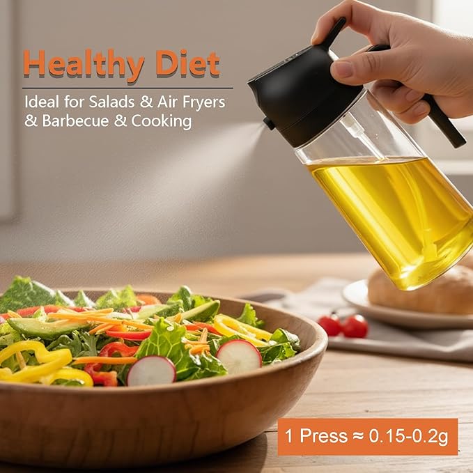 Aovdy 16oz/470ml Glass Olive Oil Sprayer - Image 2