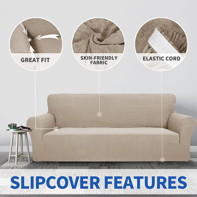 ZNSAYOTX 1 Piece Jacquard Couch Covers - Image 3