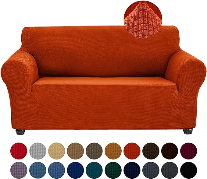 Joccun Stretch Loveseat Couch Cover, 1-Piece Sofa Cover by Joccun