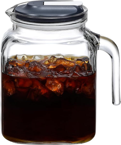 68 Oz Seal Pitcher With Lid and Spout, Large Iced Tea Pitcher by AOZITA