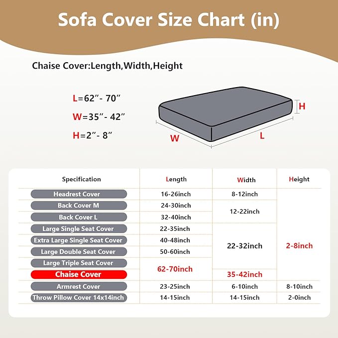 Couch Cushion Covers for Sofa Couch Covers Wear-Resistant Universal Sofa Cover - Image 3